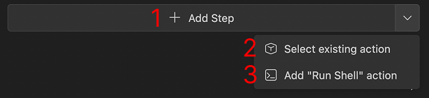 Add workflow step
