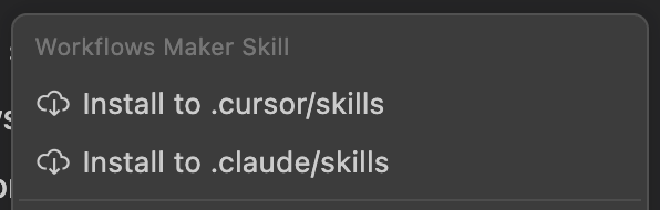 Workflows Maker Skill